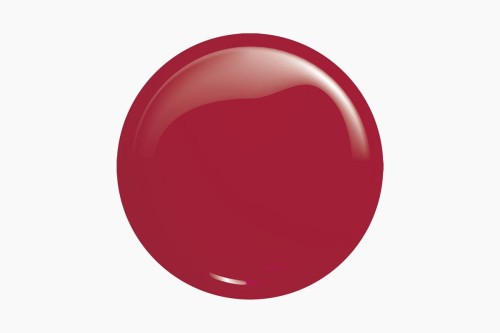 Swatch lakieru hybrydowego gel polish "Me 366" 8 ml. Głęboki, ciemno bordowy kolor. Białe tło.