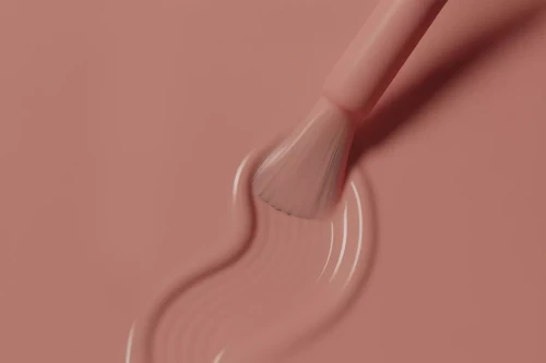 Victoria Vynn Rubber Mega Base "Cover Tan" baza do nadbudowy 8 ml. Kolor bazy rozmazany pędzelkiem.