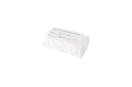Waciki bezpyłowe 2 rolki x500 sztuk. 12 warstw (1000 sztuk). Opakowanie foliowe z zewnątrz. Białe tło.