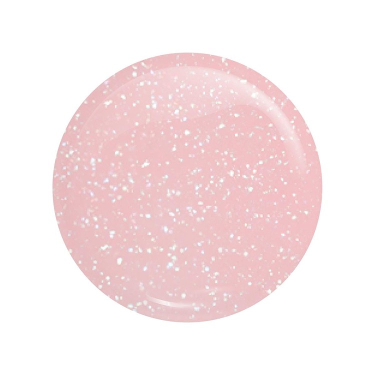 Liquid Poly Gel 05 Silver Haze 15 ml. Płynny akrylożel w butelce. Kolor srebrzysty róż z drobinkami o 70 % poziomie krycia.