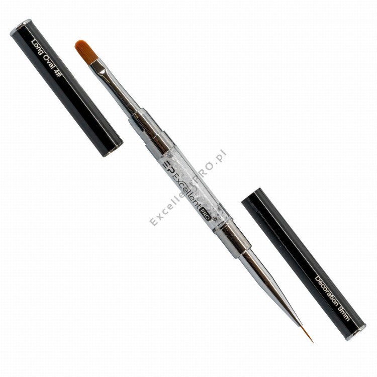 Pędzelek Long Oval #4 Excellent Pro - Hurtownia SylaNails.jpg